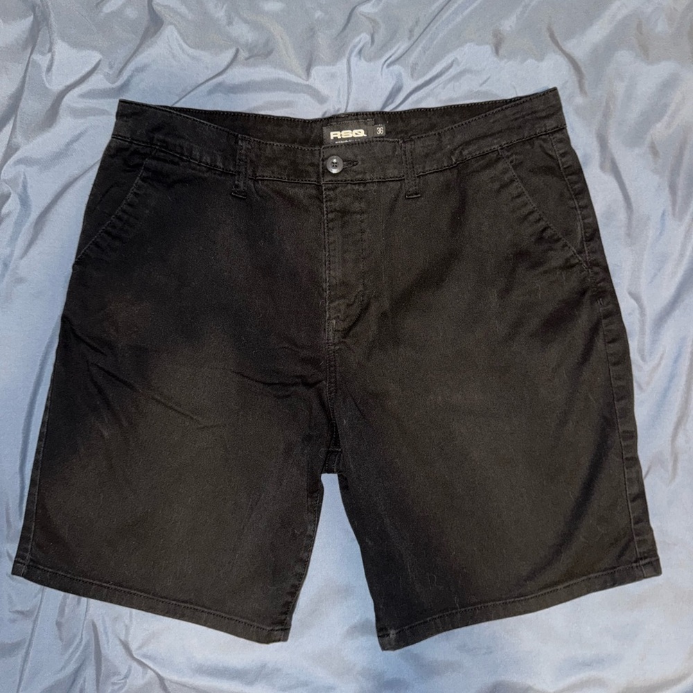 RSQ Black Mid-Length Shorts Casual Style